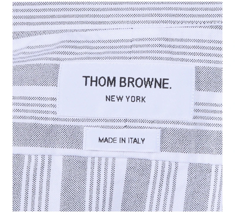 商品Thom Browne|THOM BROWNE 条纹男士衬衫 MWL317A-07854-415,价格¥2045,第8张图片详细描述