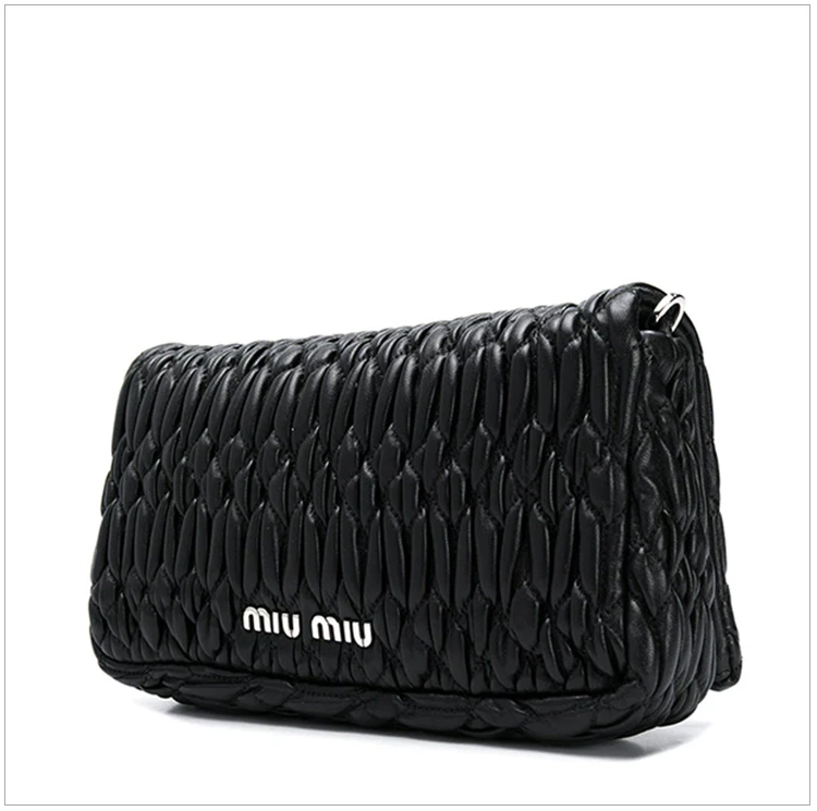 商品[国内直发] Miu Miu|Miu Miu 缪缪 女士黑色小牛皮单肩挎包 5BH097-FVJ-F0002,价格¥9442,第5张图片详细描述