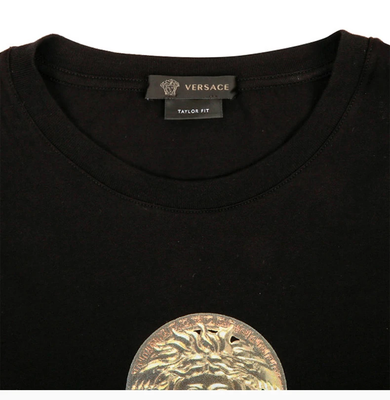 商品[国内直发] Versace|VERSACE 范思哲 黑色男士半袖  A85989-A228806-A1690,价格¥2216,第7张图片�详细描述