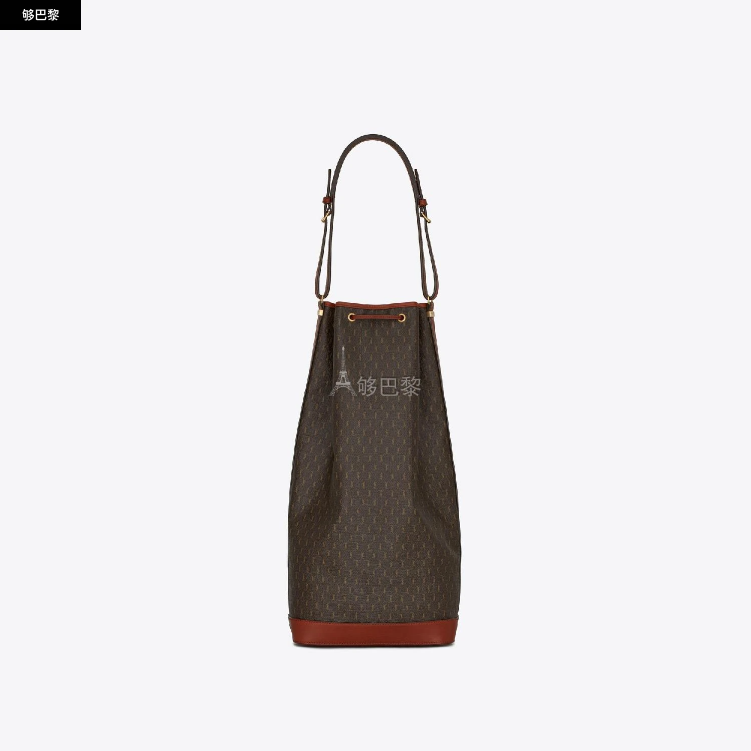 商品Yves Saint Laurent|【预售】 YSL圣罗兰 25春夏 男士 手提包 LE MONOGRAMME长款涂层帆布和光滑皮革水桶包 6685812UY2W2166 ,价格¥13784,第5张图片详细描述