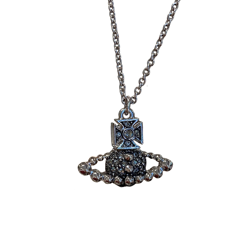 商品Vivienne Westwood|VIVIENNE WESTWOOD/西太后 女士银色徽标项链,价格¥725,第4张图片详细描述