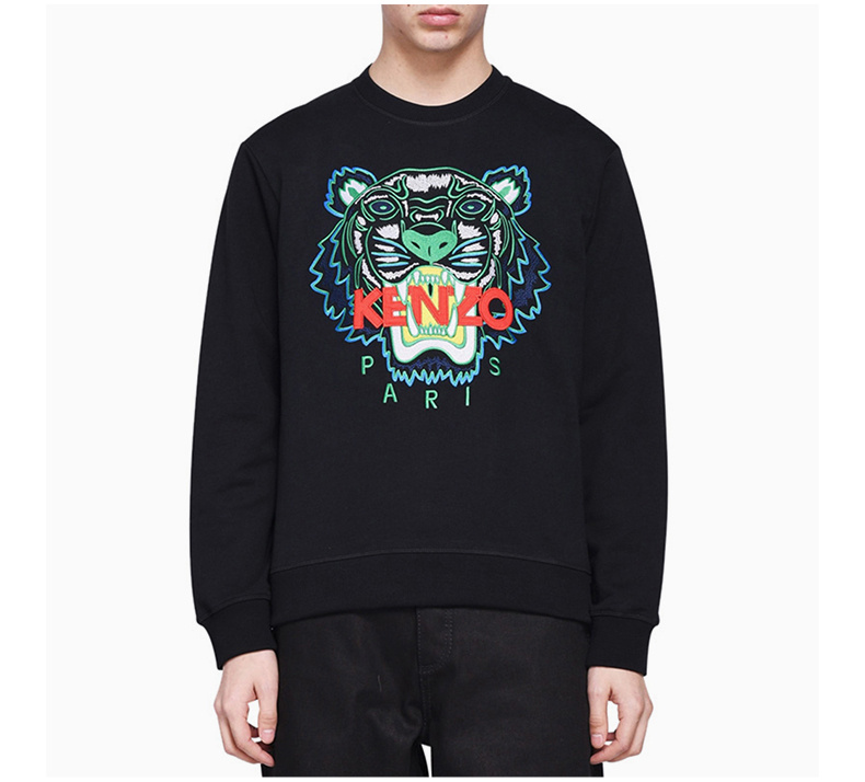 商品Kenzo|Kenzo 高田贤三 男士黑色棉质卫衣 F955SW0014XA-99,价格¥1634,第7张图片详细描述