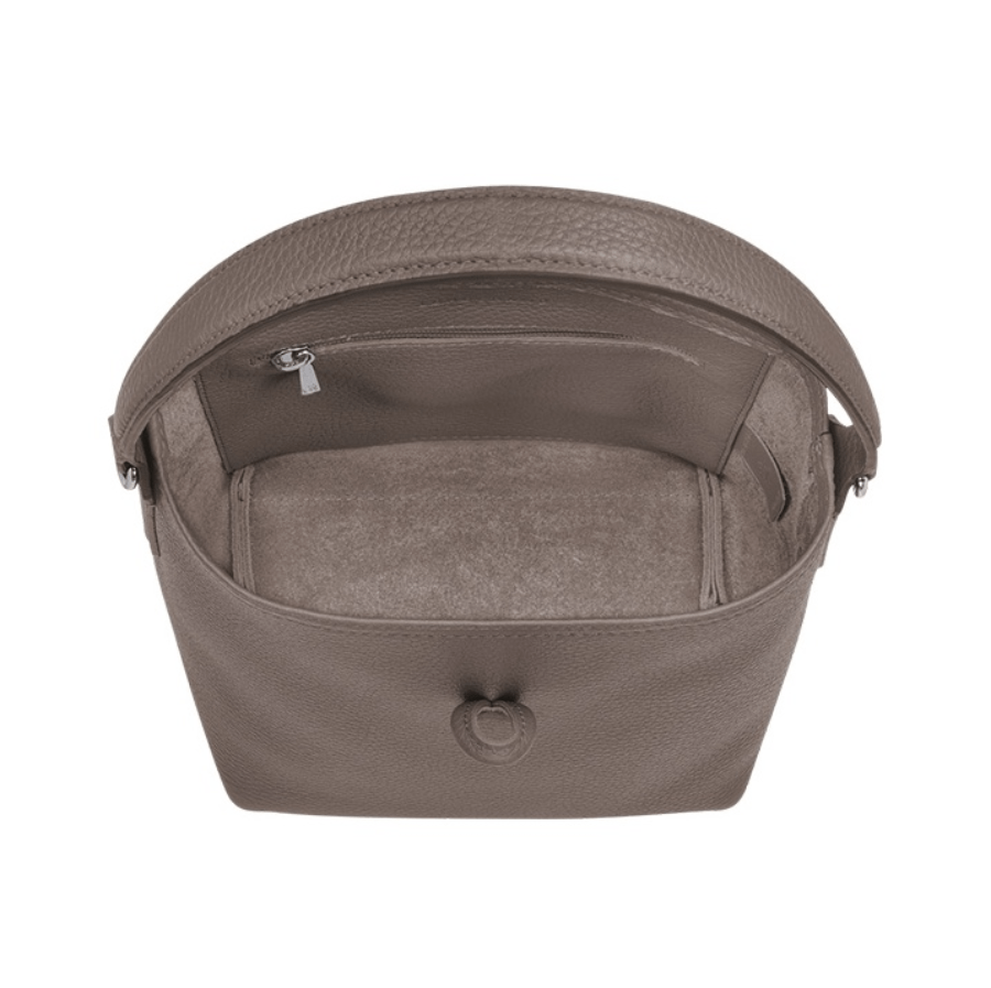 商品[国内直发] Longchamp|【现货】珑骧女包LONGCHAMP 新款ROSEAU ESSENTIAL17 女士牛皮竹节扣单肩包手提包水桶包灰色小号礼物送女友10159 968 112,价格¥1026,第7张图片详细描述