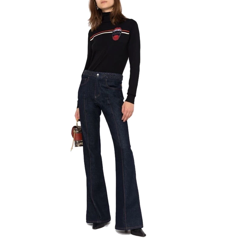 商品Chloé|CHLOE' 女士黑色针织毛衣 C21AMP37-510-001,价格¥1039,第3张图片详细描述