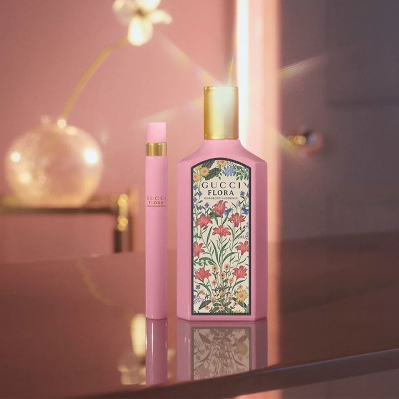 商品Gucci|古驰 绮梦栀子花女士香水EDP礼盒套装 50ml+10ml 花香调,价格¥585,第10张图片详细描述