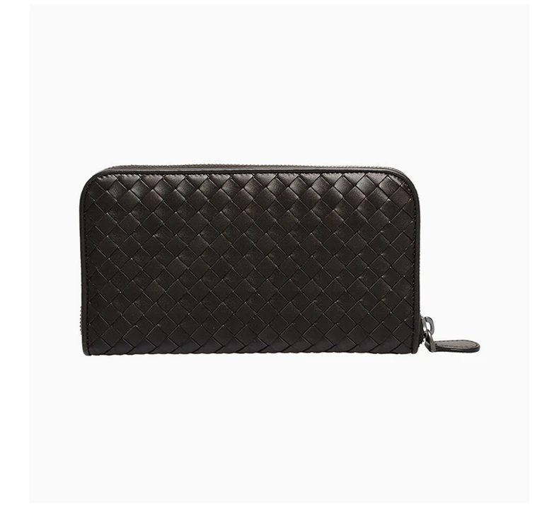 商品[国内直发] Bottega Veneta|Bottega Veneta 葆蝶家 中性深棕色牛皮长款钱包 114076-V4651-2006,价格¥5687,第8张图片详细描述