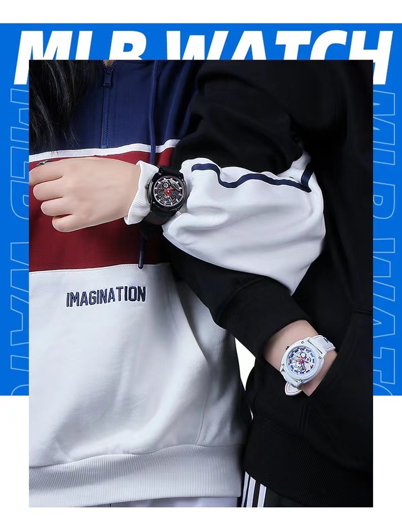 商品[国内直发] MLB| 美职棒（MLB）镂空潮牌情侣防水学生男女表MLB-TP610,价格¥424,第11张图片详细描述