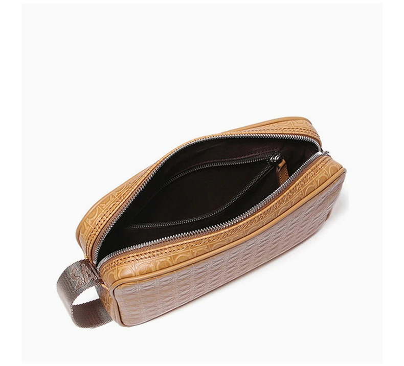 商品[国内直发] Salvatore Ferragamo|Salvatore Ferragamo 菲拉格慕 GAMMA SOFT系列男士印花手拎包 24-9490-0608825,价格¥1841,第6张图片详细描述