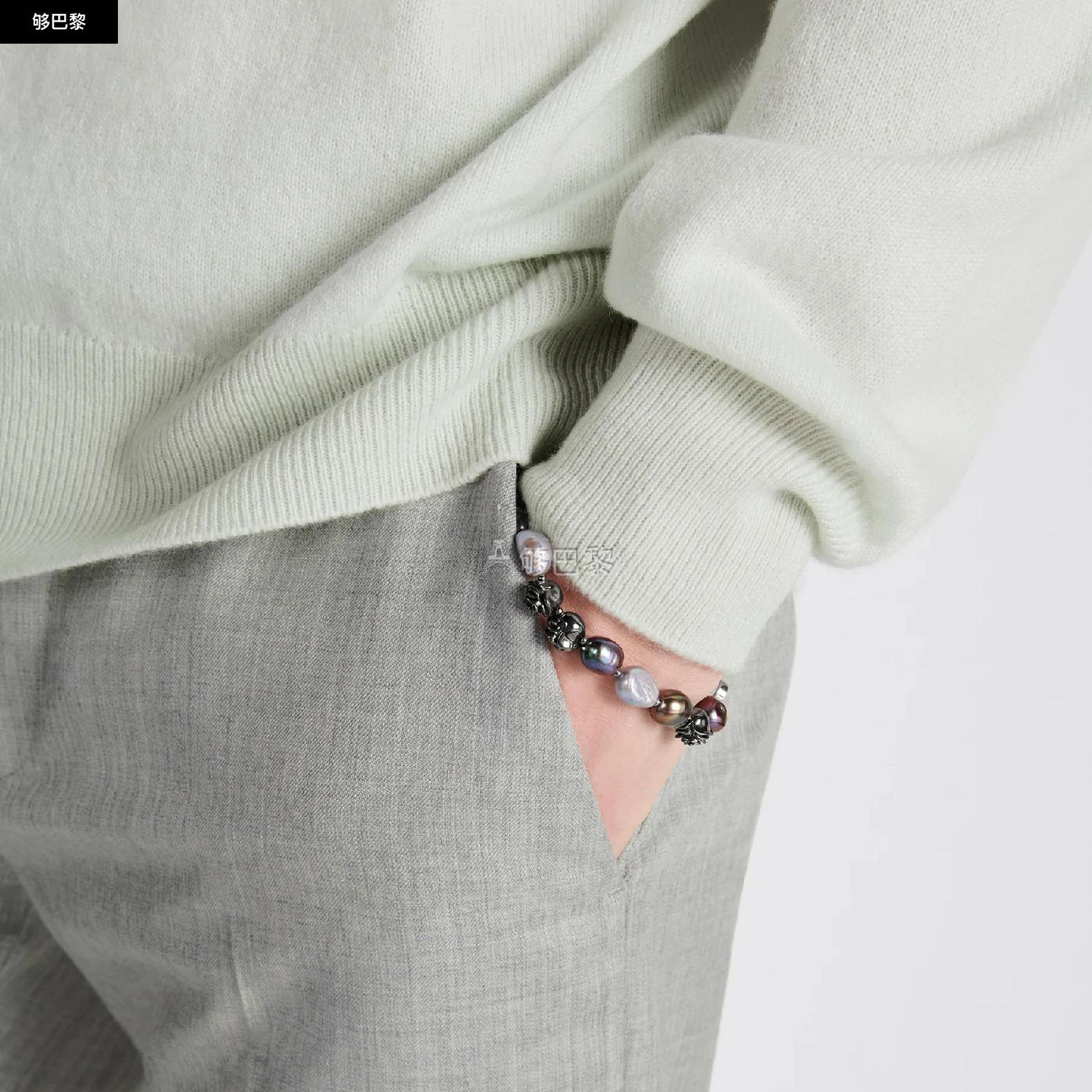 商品Dior|包邮包税【预售7天发货】 DIOR迪奥 23秋冬 男士 手链 Bracelet Roses B1970HOMGM_D950,价格¥5389,第6张图片详细描述