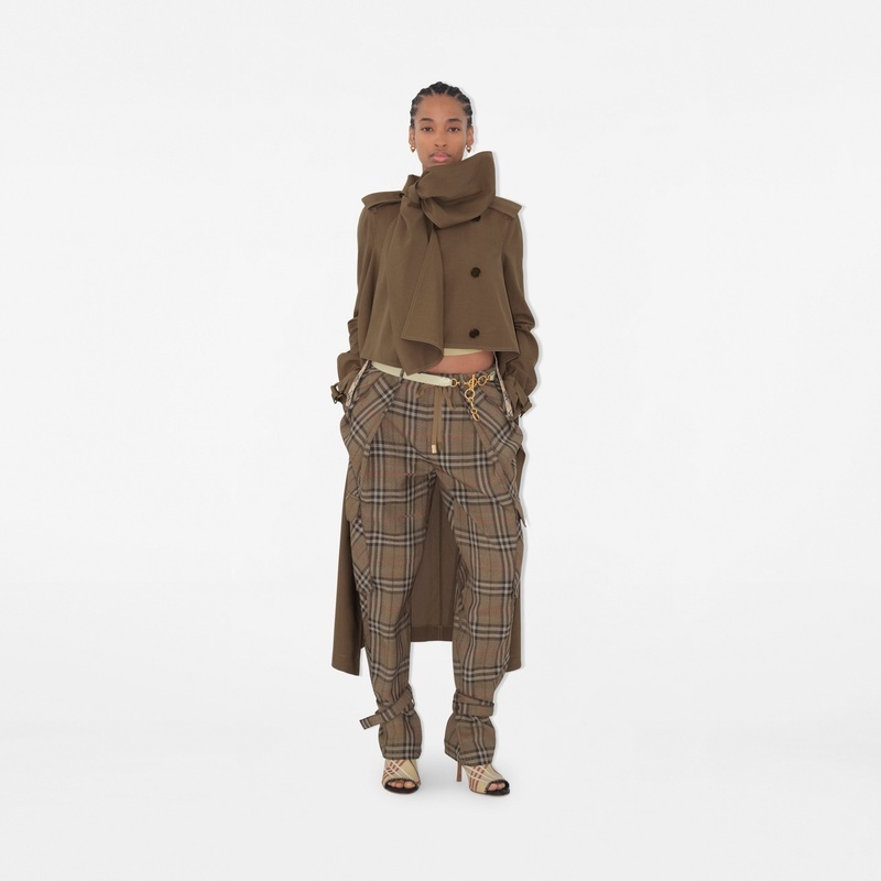 商品Burberry|Burberry 博柏丽 女士浅绿色牛皮皮带,价格¥3608,第4张图片详细描述