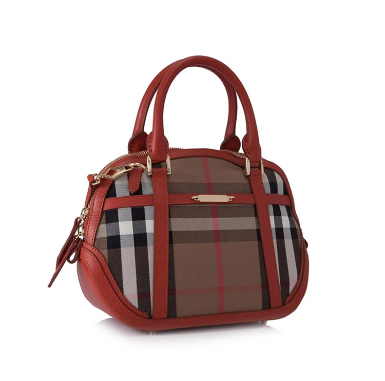 商品[国内直发] Burberry|BURBERRY 橘红色女士手提包 3950055,价格¥6898,第4张图片详细描述