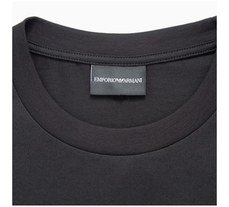 商品Emporio Armani|Emporio Armani 安普里奥 阿玛尼 男士黑色色印花短袖T恤 3H1TN6-1JCQZ-F093,价格¥681,第7张图片详细描述