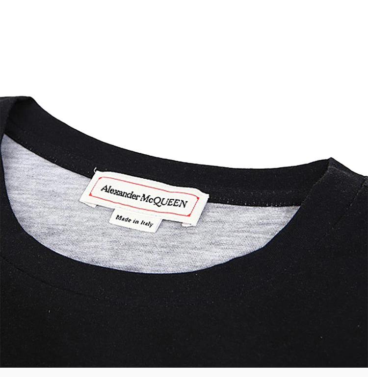 商品Alexander McQueen|ALEXANDER MCQUEEN 拼色女士T恤 611029-QZAA8-0901,价格¥1265,第3张图片详细描述
