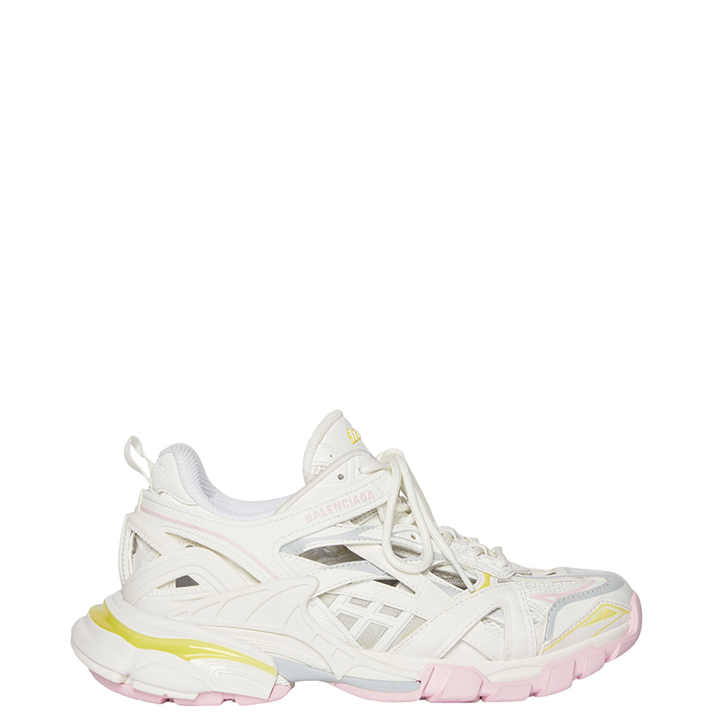 商品Balenciaga|Balenciaga/巴黎世家 22年早春新款 TRACK.2系列 女士浅黄色网布尼龙运动鞋,价格¥7372,第2张图片详细描述