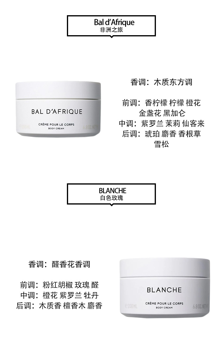 商品BYREDO|百瑞德滋润身体乳200ml「全系列」多款可选,价格¥390,第3张图片详细描述