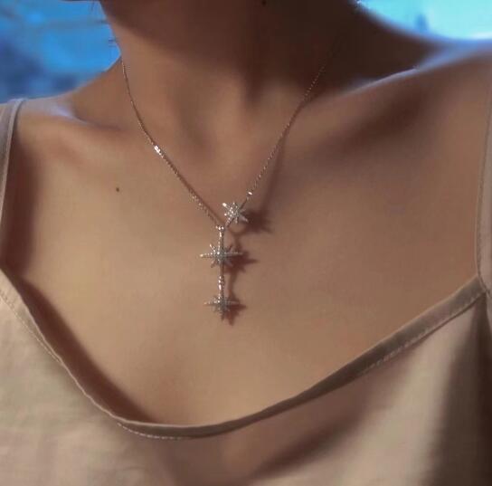 商品apm Monaco|女士银色六芒星小月亮项链AC5890OX 银色（香港仓发货）,价格¥479,第7张图片详细描述