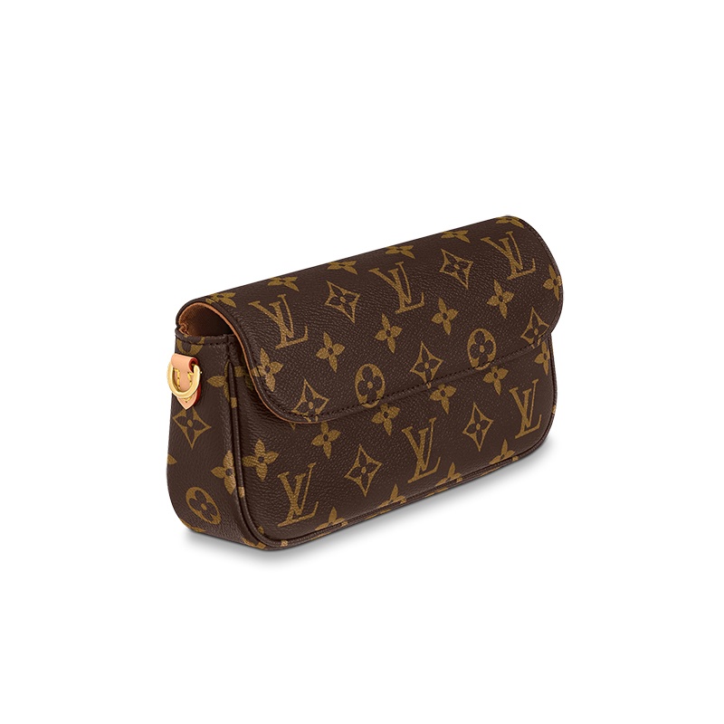 商品Louis Vuitton|【现货】路易威登23新款女士棕色帆布老花金色五金腋下包单肩链条包 M81911,价格¥16567,第4张图片详细描述