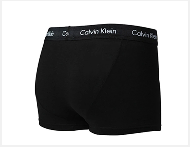 商品[国内直发] Calvin Klein|Calvin Klein 卡尔文 克莱恩 黑色棉弹性纤维男士平角内裤一条装 NU2664-001,价格¥183,第17张图片详细描述