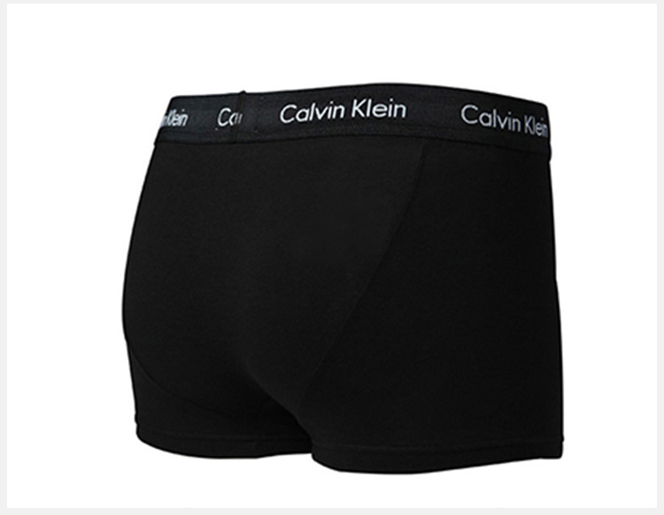 商品[国内直发] Calvin Klein|Calvin Klein 卡尔文 克莱恩 黑色棉弹性纤维男士平角内裤一条装 NU2664-001,价格¥190,第17张图片详细描述