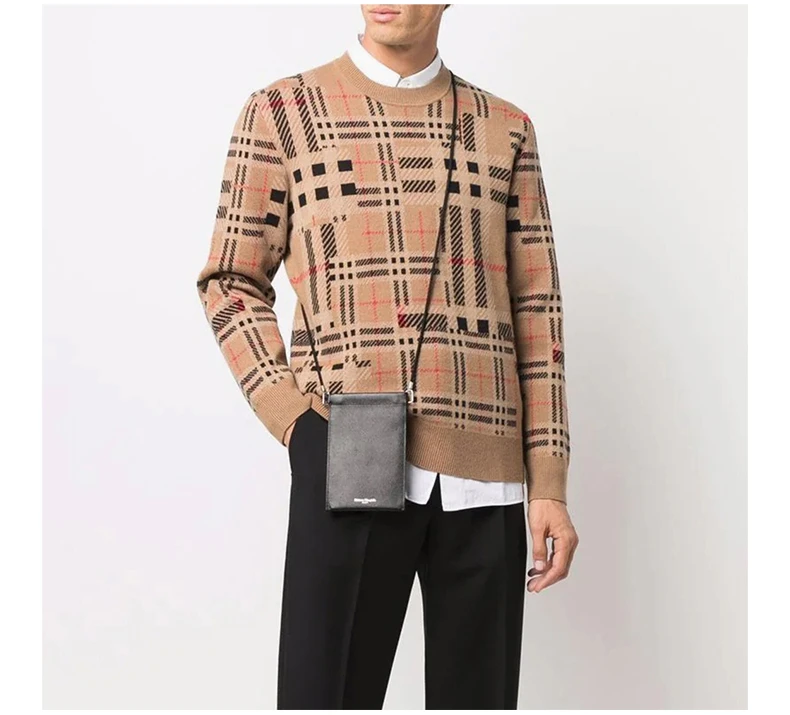 商品Burberry|BURBERRY 米黄色男士针织衫/毛衣 8045523,价格¥4381,第7张图片详细描述
