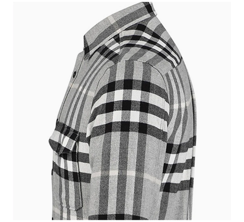 商�品Burberry|BURBERRY 浅灰色男士衬衫 3942159,价格¥1925,第6张图片详细描述