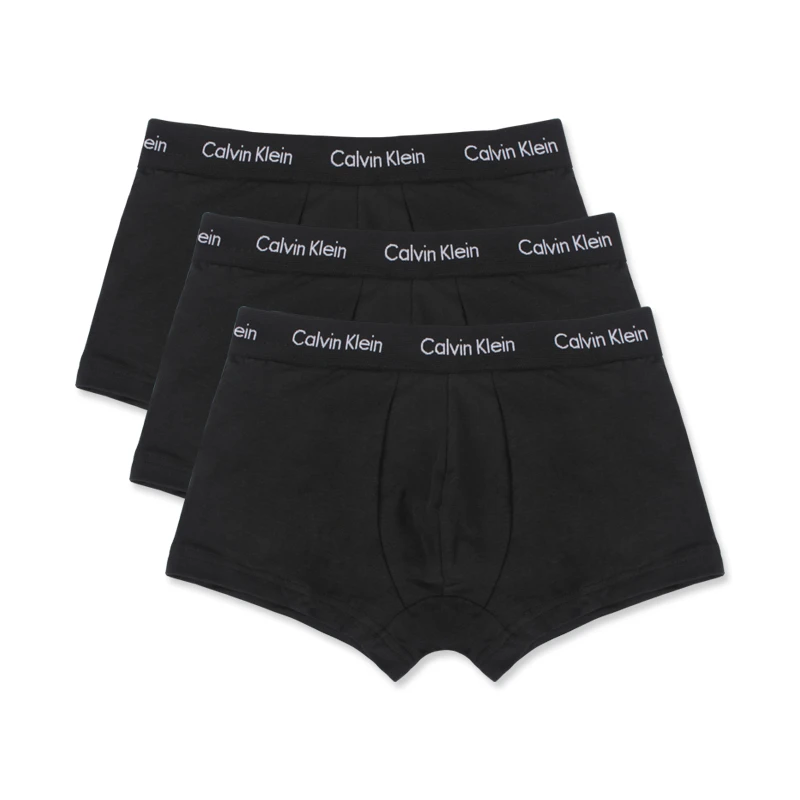 商品Calvin Klein|CALVIN KLEIN 男士黑色黑边内裤三条装 U2664G-XWB,价格¥311,第1张图片详细描述