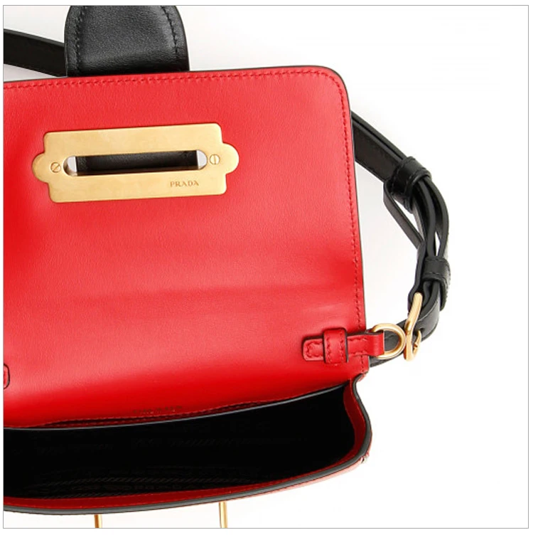 商品[国内直发] Prada|PRADA 红色女士腰包 1BL004-2BB0-F0C9F-V-OCH,价格¥9081,第7张图片详细描述