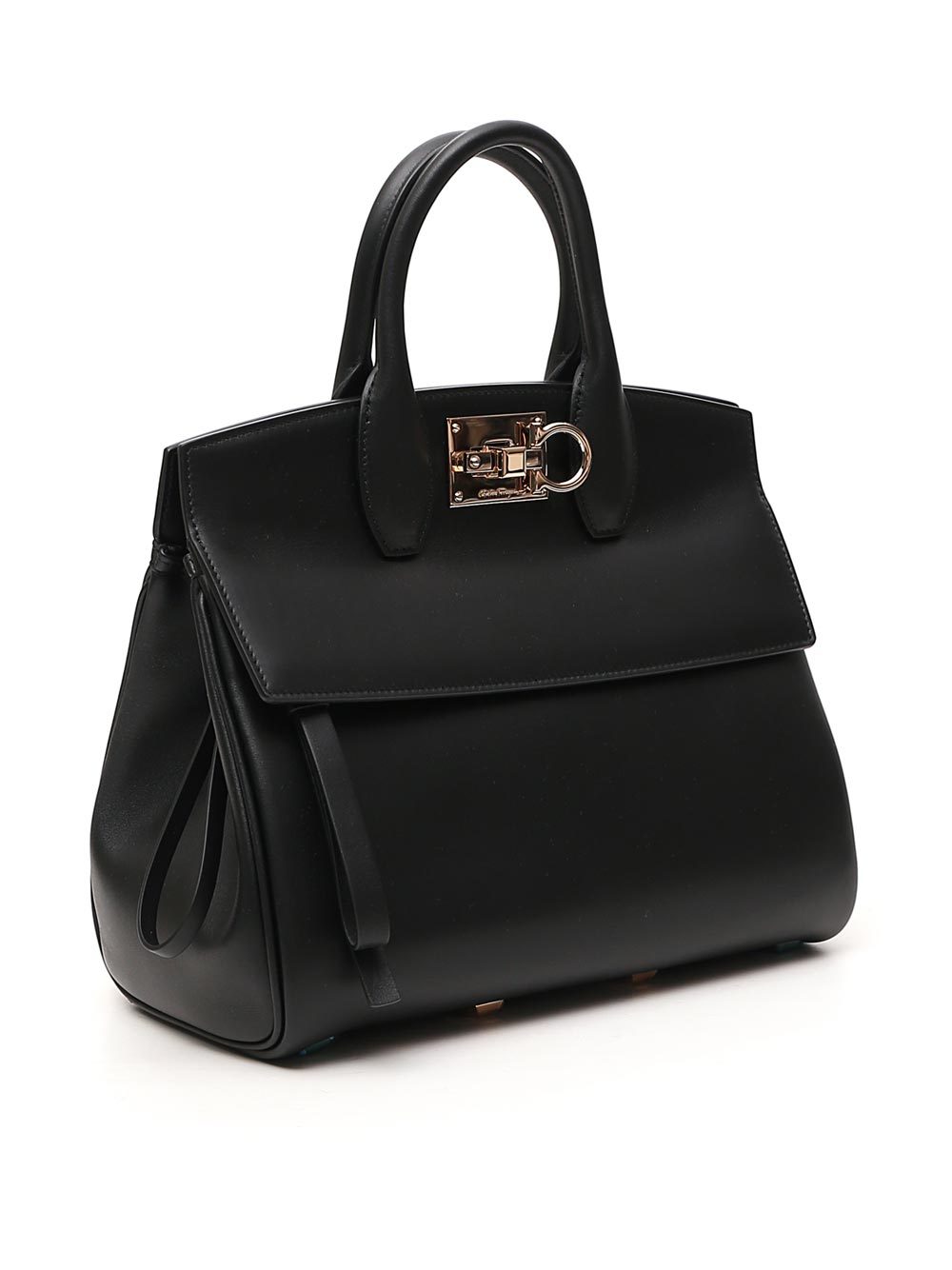 商品[国内直发] Salvatore Ferragamo|SALVATORE FERRAGAMO 菲拉格慕 女士黑色手提包 21H159-0696448,价格¥11609,第4张图片详细描述