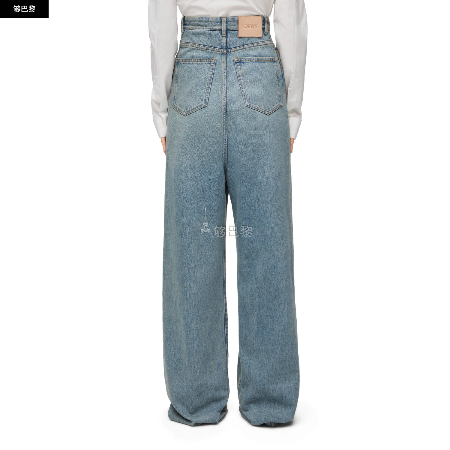 商品Loewe|【预售】 罗意威 25春夏 女士 牛仔裤 Bustier high waisted jeans in denim S540Y11X59-8438 ,价格¥5586,第6张图片详细描述