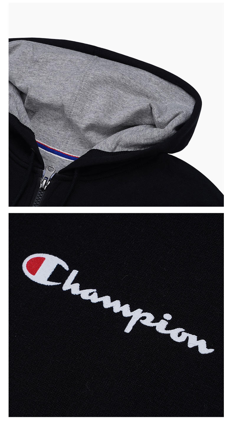 商品CHAMPION|冠军左胸草写小logo连帽拉链卫衣外套【M】GF91H-Y08160,价格¥378,第12张图片详细描述