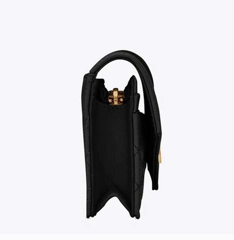 商品[国内直发] Yves Saint Laurent|YSL 女士黑色混合MATELASSÉ粒面压花皮革字母组合卡片包 651027-BOWT1-1000,价格¥5132,第6张图片详细描述