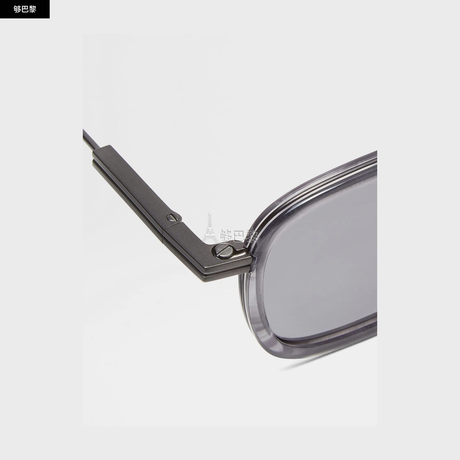 商品Zegna|【预售】 杰尼亚 25春夏 男士 太阳眼镜 Striped Grey Havana Titanium and Acetate Sunglasses EZ0277-4720A ,价格¥5922,第4张图片详细描述