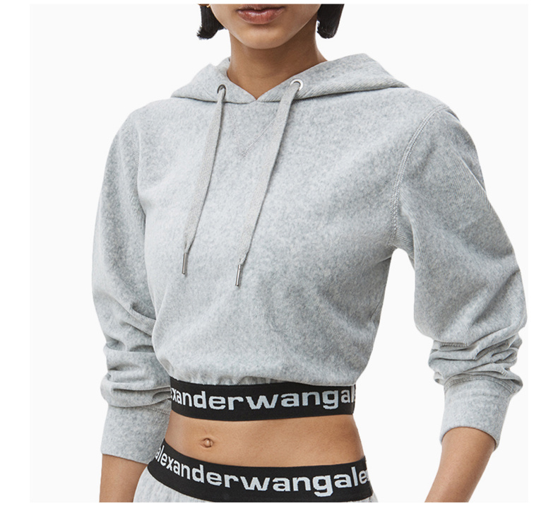 商品Alexander Wang|ALEXANDER WANG 灰色女士卫衣/帽衫 4CC1211197-030,价格¥1694,第10张图片详细描述