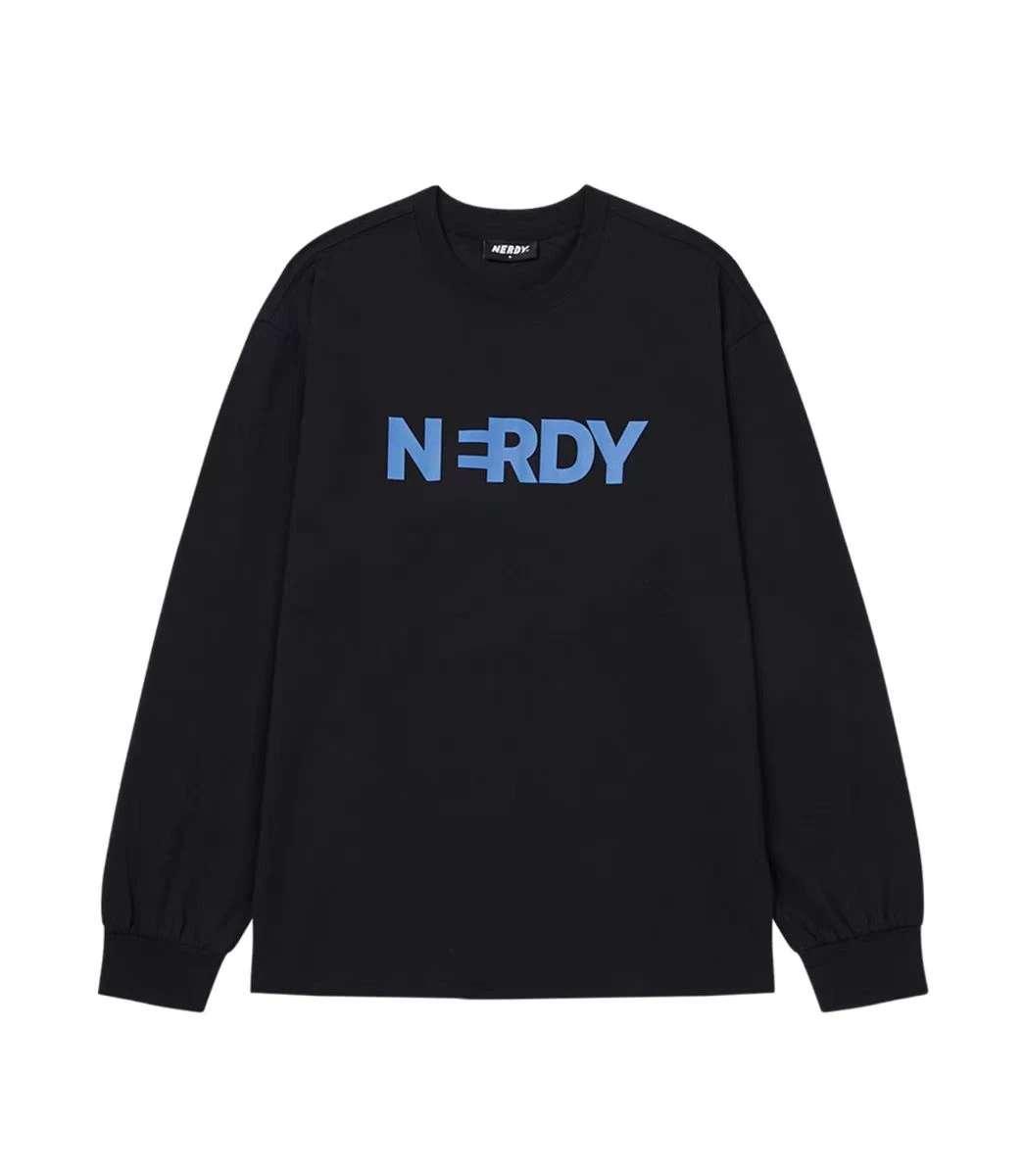 商品NERDY|【享贝家】ZY-（预售款）NERDY 徽标字母圆领长袖T恤 男女同款 BIG BLENK LOGO L/S T-SHIRT,价格¥133,第3张图片详细描述