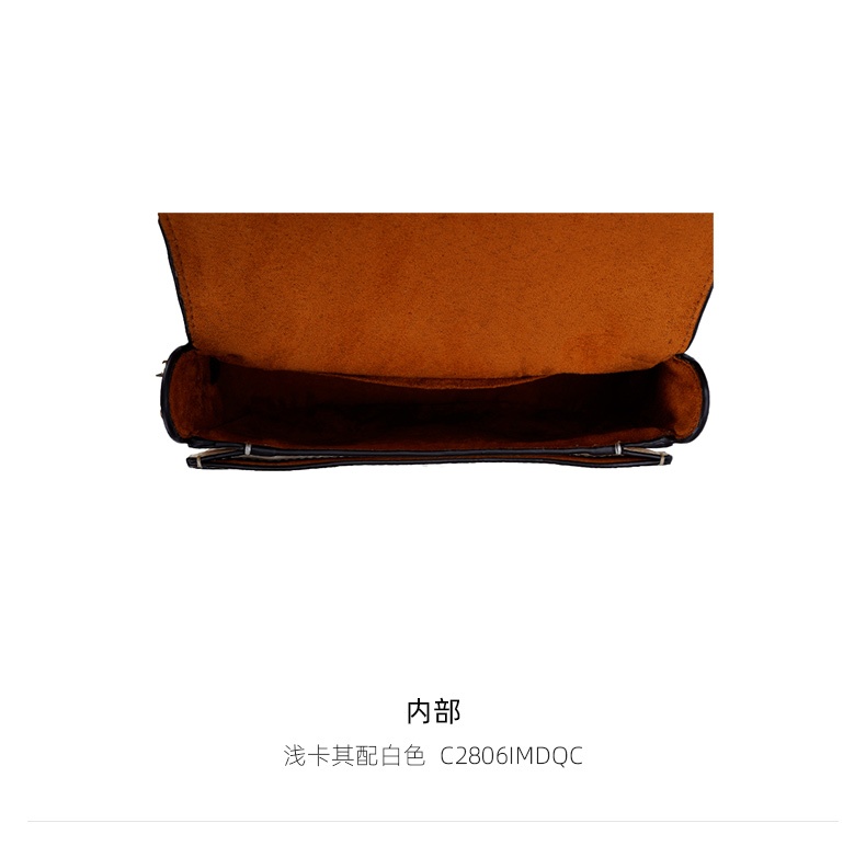 商品[国内直发] Coach|Coach 蔻驰 奥莱款小号女士PVC配皮单肩斜挎包马鞍包 C2806IMDQC,价格¥1944,第6张图片详细描述