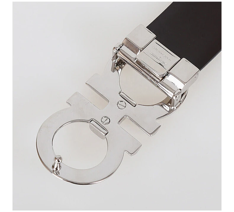 商品Salvatore Ferragamo|Salvatore Ferragamo 菲拉格慕 男士黑色牛皮腰带 67-9939-694743【包装随机，部分无包装盒】,价格¥2311,第8张图片详细描述