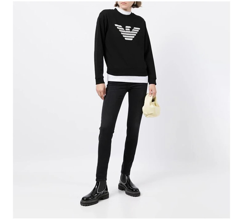 商品Emporio Armani|EMPORIO ARMANI 黑色女士卫衣/帽衫 6K2M8Z-2J49Z-0999,价格¥934,第7张图片详细描述