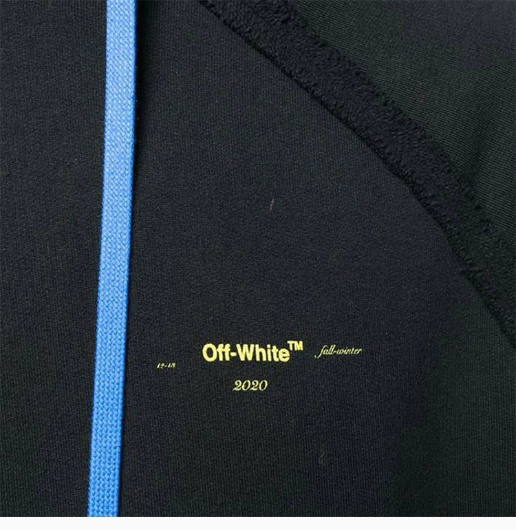 商品[国内直发] Off-White|OFF WHITE 黑色男士卫衣/帽衫 OMAB033F19185010-1060,价格¥2878,第7张图片详细描述