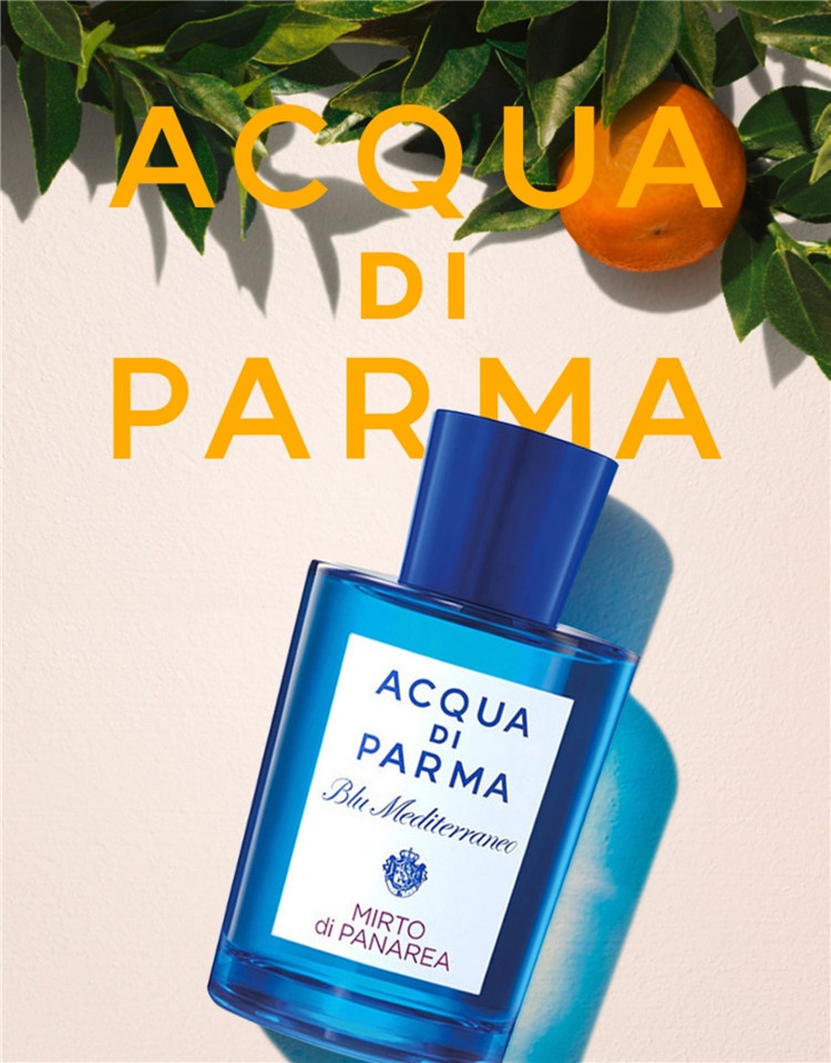 商品Acqua di Parma|帕尔玛之水蓝色地中海桃金娘加州桂花女士淡香水75ml+润肤露50ml+沐浴露40ml,价格¥503,第3张图片详细描述