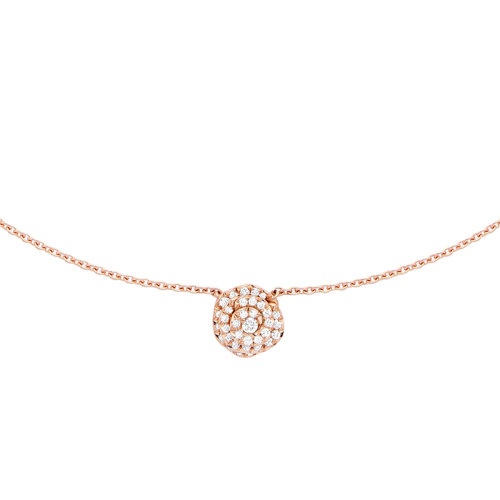 商品Dior|DIOR/迪奥  ROSE COUTURE系列小号18k金玫瑰金镶嵌钻石项链JRCO95007_0000,价格¥49924,第3张图片详细描述
