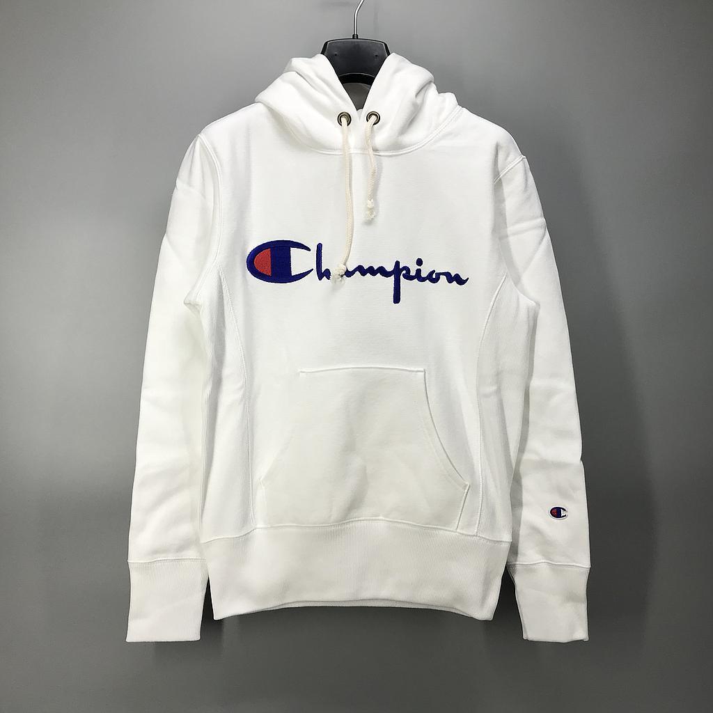 商品CHAMPION|CHAMPION 男士白色棉质连帽卫衣 212574-AMB,价格¥293,第3张图片详细描述