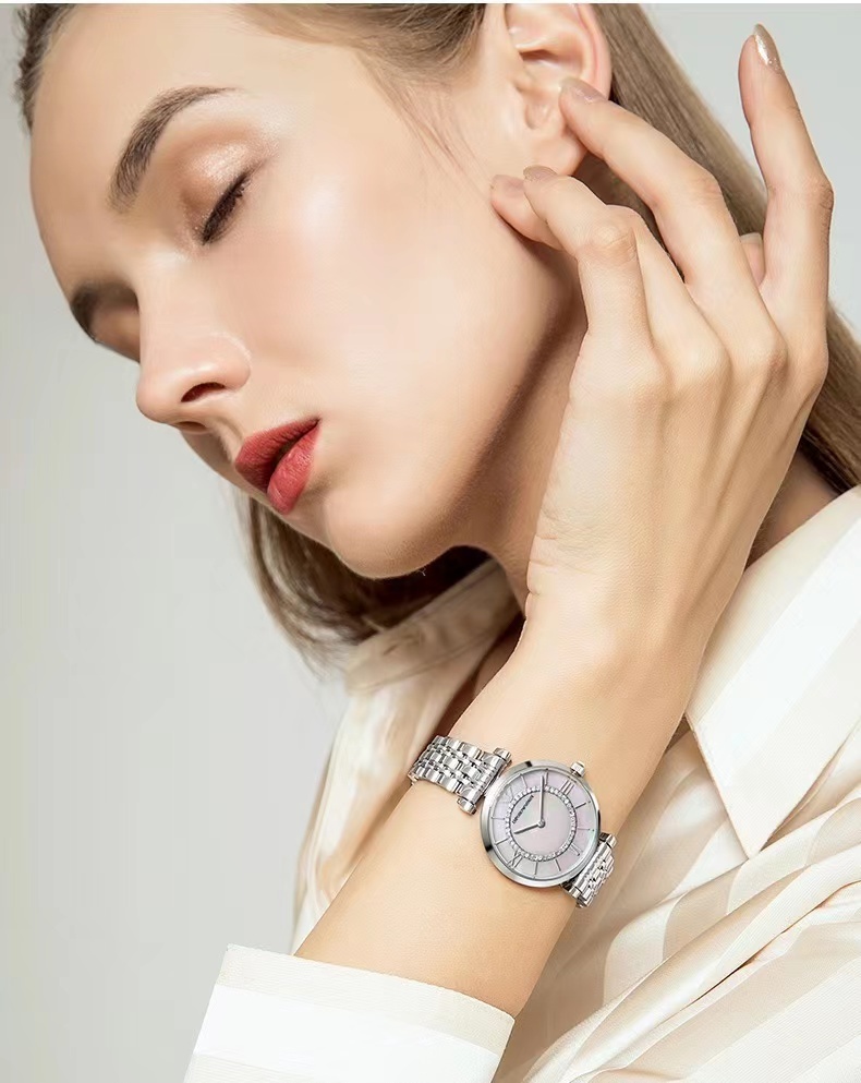 商品[国内直发] Emporio Armani|Armani阿玛尼满天星手表女高级感简约气质星空摩天轮石英表AR1908,价格¥1266,第5张图片详细描述