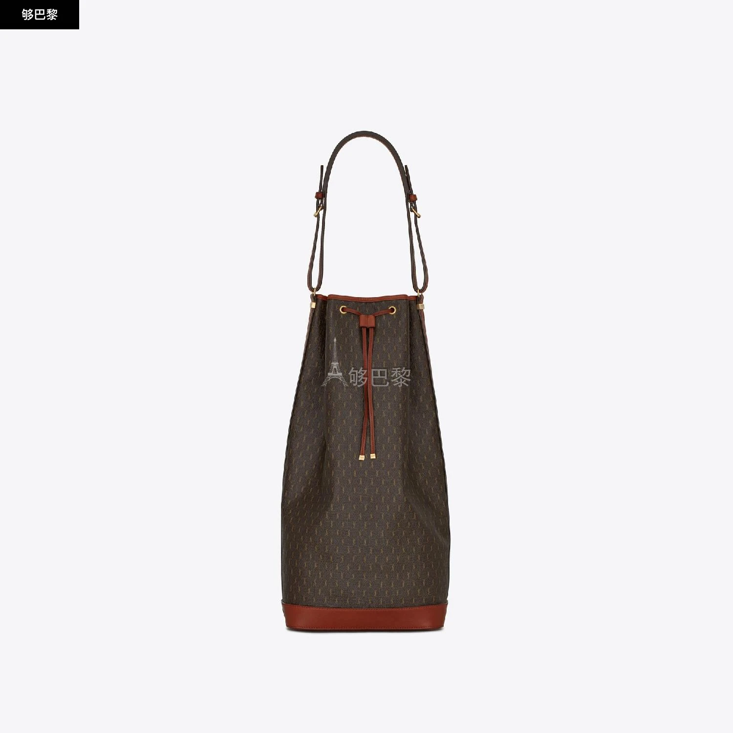 商品Yves Saint Laurent|【预售】 YSL圣罗兰 25春夏 男士 手提包 LE MONOGRAMME长款涂层帆布和光滑皮革水桶包 6685812UY2W2166 ,价格¥13784,第3张图片详细描述
