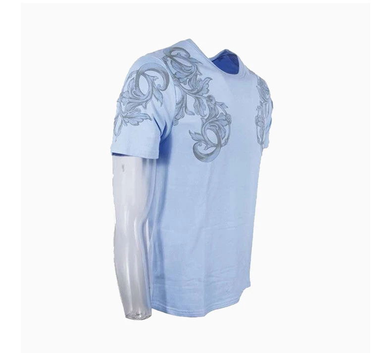 商品Versace|VERSACE 范思哲 男士印花圆领T恤 V820097-VE0006-V438,价格¥742,第6张图片详细描述