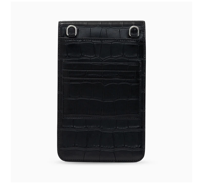 商品[国内直发] Balenciaga|BALENCIAGA 男士黑色皮革手机包 640536-1ROP3-1000,价格¥4846,第6张图片详细描述