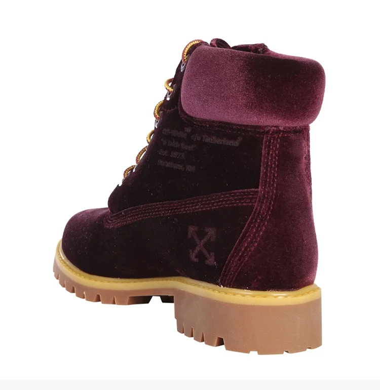 商品Timberland|TIMBERLAND 女士紫红色徽标靴子 OWIA083E18478016-2400,价格¥2438,第6张图片详细描述