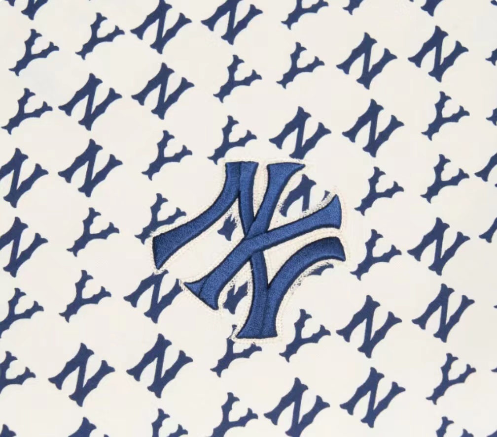 商品MLB|【享贝家】MLB 纽约洋基队 字母满印圆领短袖T恤 男女同款 奶油色 3ATSM10-23-K0001-50CRS L,价格¥308,第4张图片详细描述