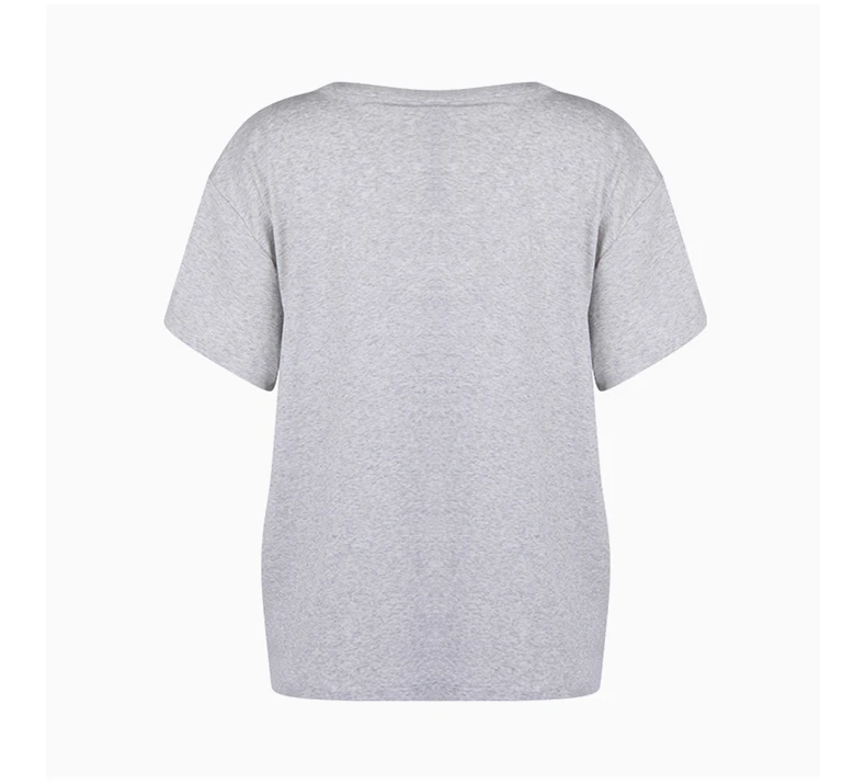 商品Alexander Wang|ALEXANDER WANG 灰色女士T恤 4CC1201075-012,价格¥809,第5张图片详细描述