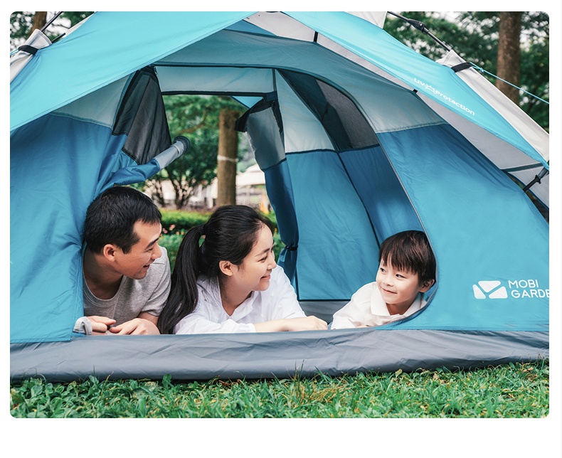商品[国内直发] MobiGarden|户外野营外露营全自动加厚防晒沙滩便携式可折叠大帐篷零动,价格¥413,第33张图片详细描述