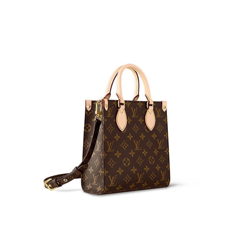 商品Louis Vuitton|【现货】路易威登 女士棕色帆布老花/粉色小牛皮手柄饰边可拆卸可调节肩带斜挎扁平包M46265,价格¥17109,第2张图片详细描述